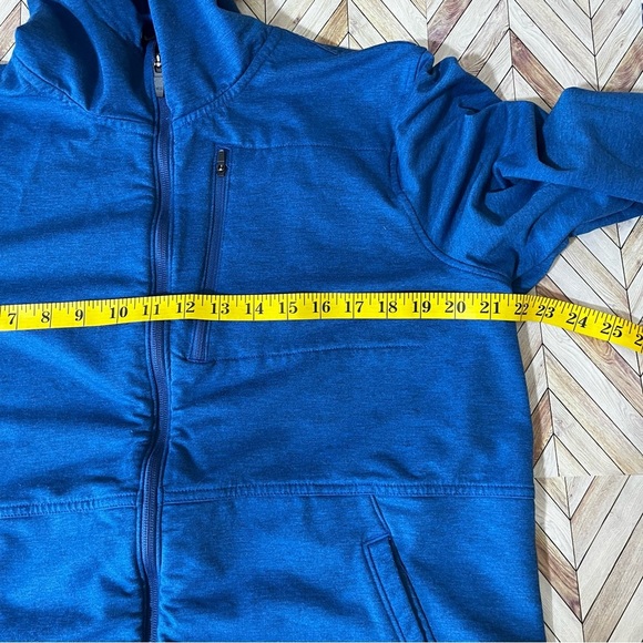 OUTDOOR RESEARCH Emersion Hooded Full Zip Fleece Sweatshirt Jacket Large Blue - Picture 7 of 10